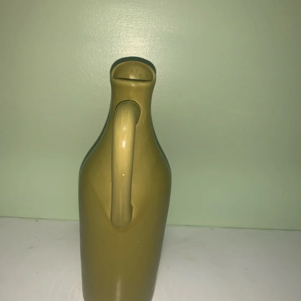 Olive Green Ceramic Pitcher
